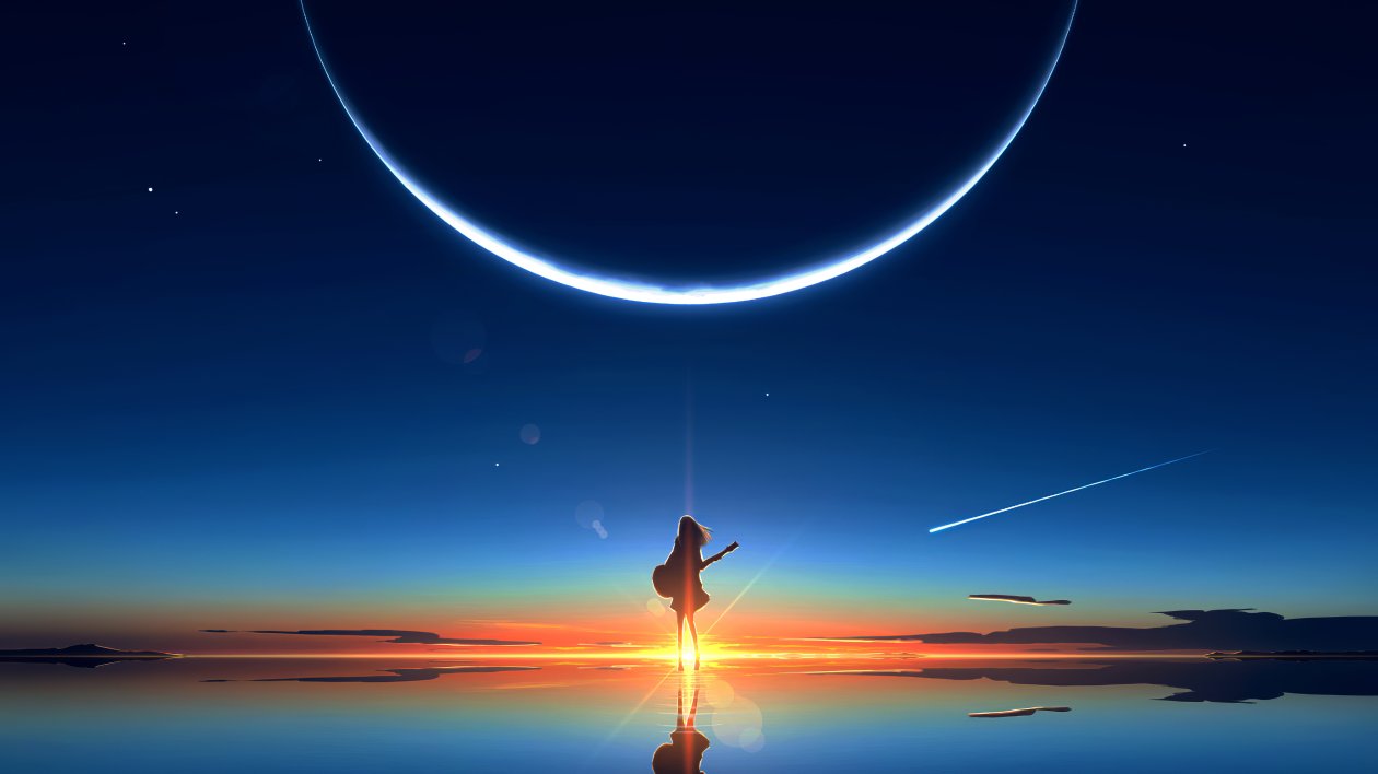 Anime Girl Scenery 4k