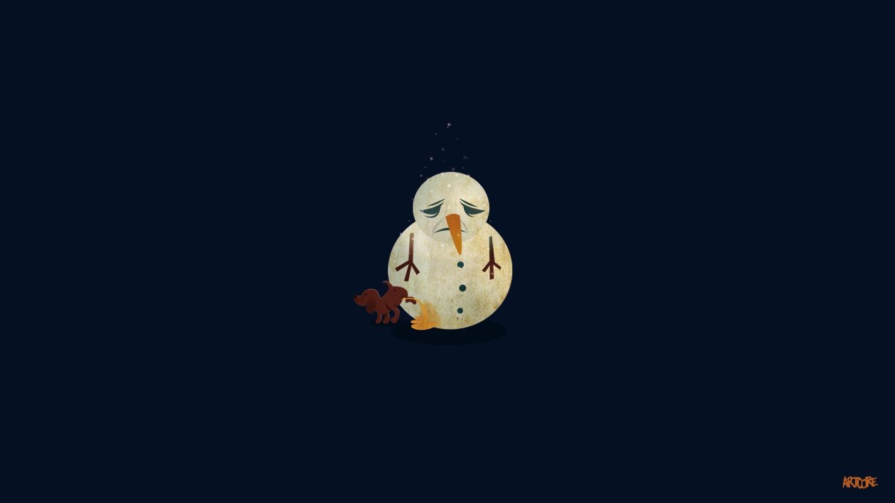 Sad Snow Man