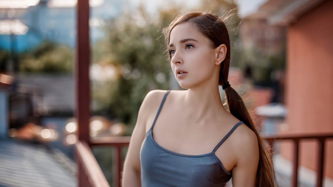 Gorgeous Brunette 4k