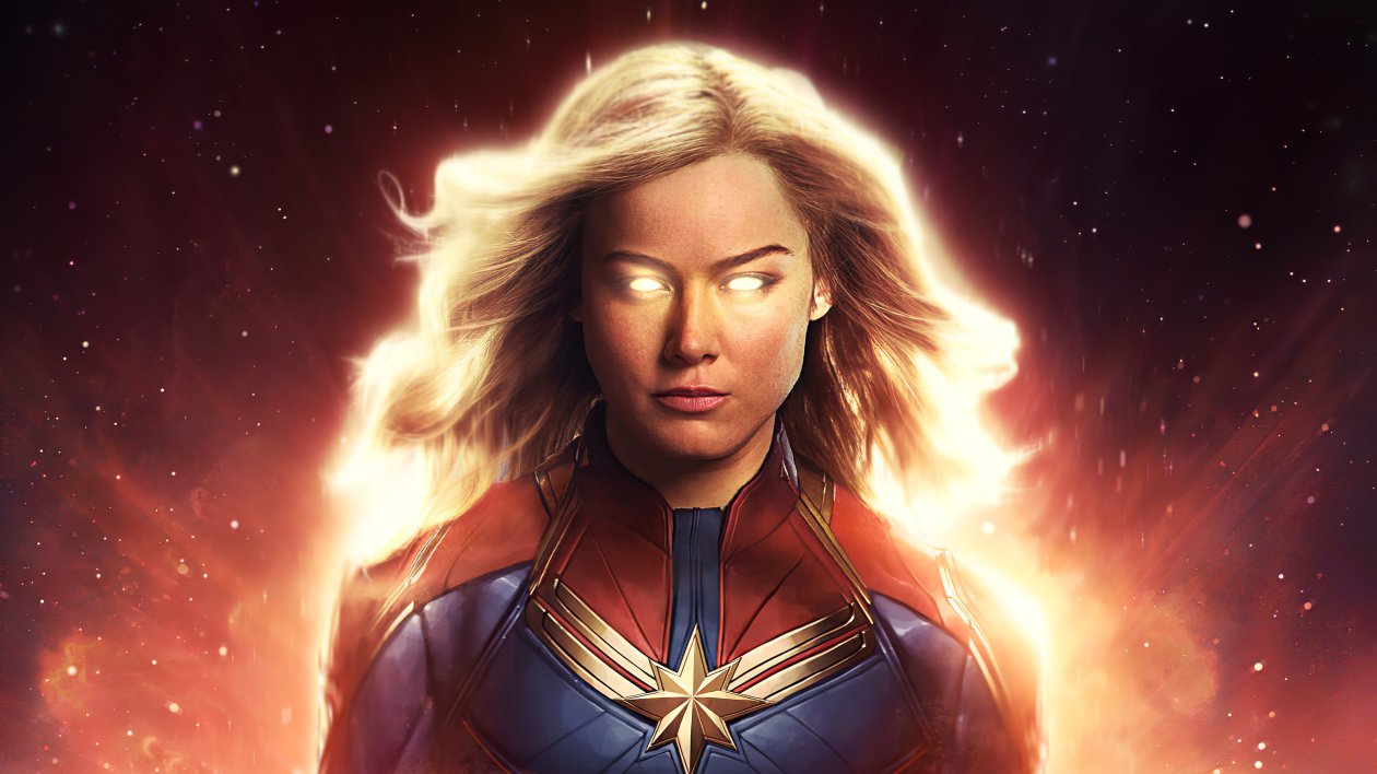Captain Marvel Brie Larson 4k