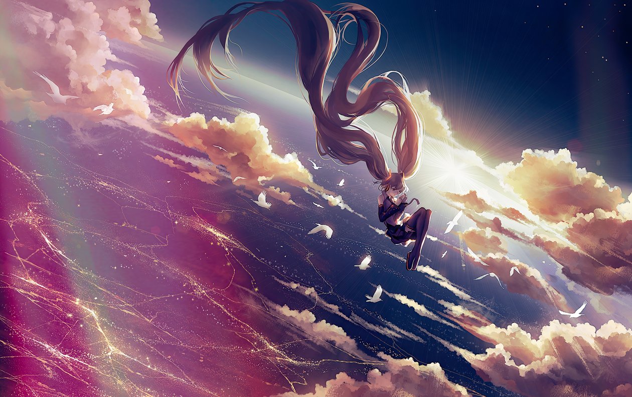 Hatsune Miku Vocaloid Float 4k