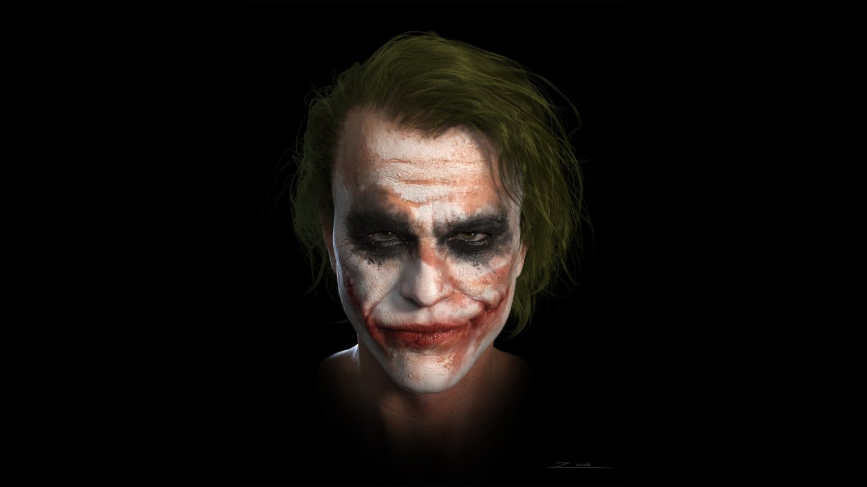 Joker Heath Ledger 4k Art