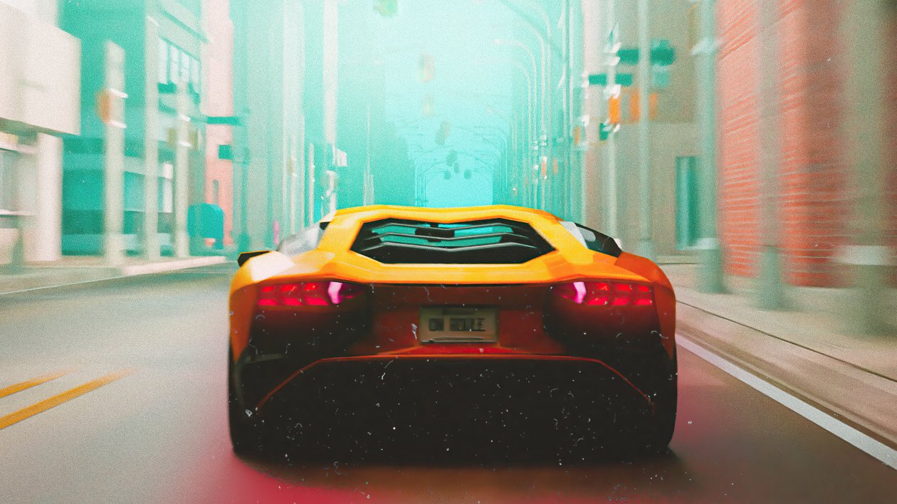 Lamborghini In Montreal Minimal 8k