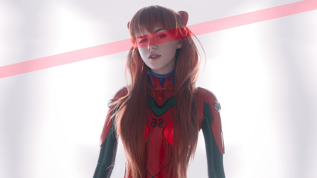 Evangelion Anime Girl Cosplay 4k