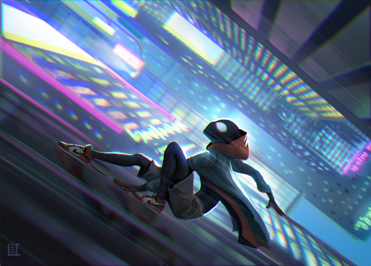 Spiderman Alongside Building