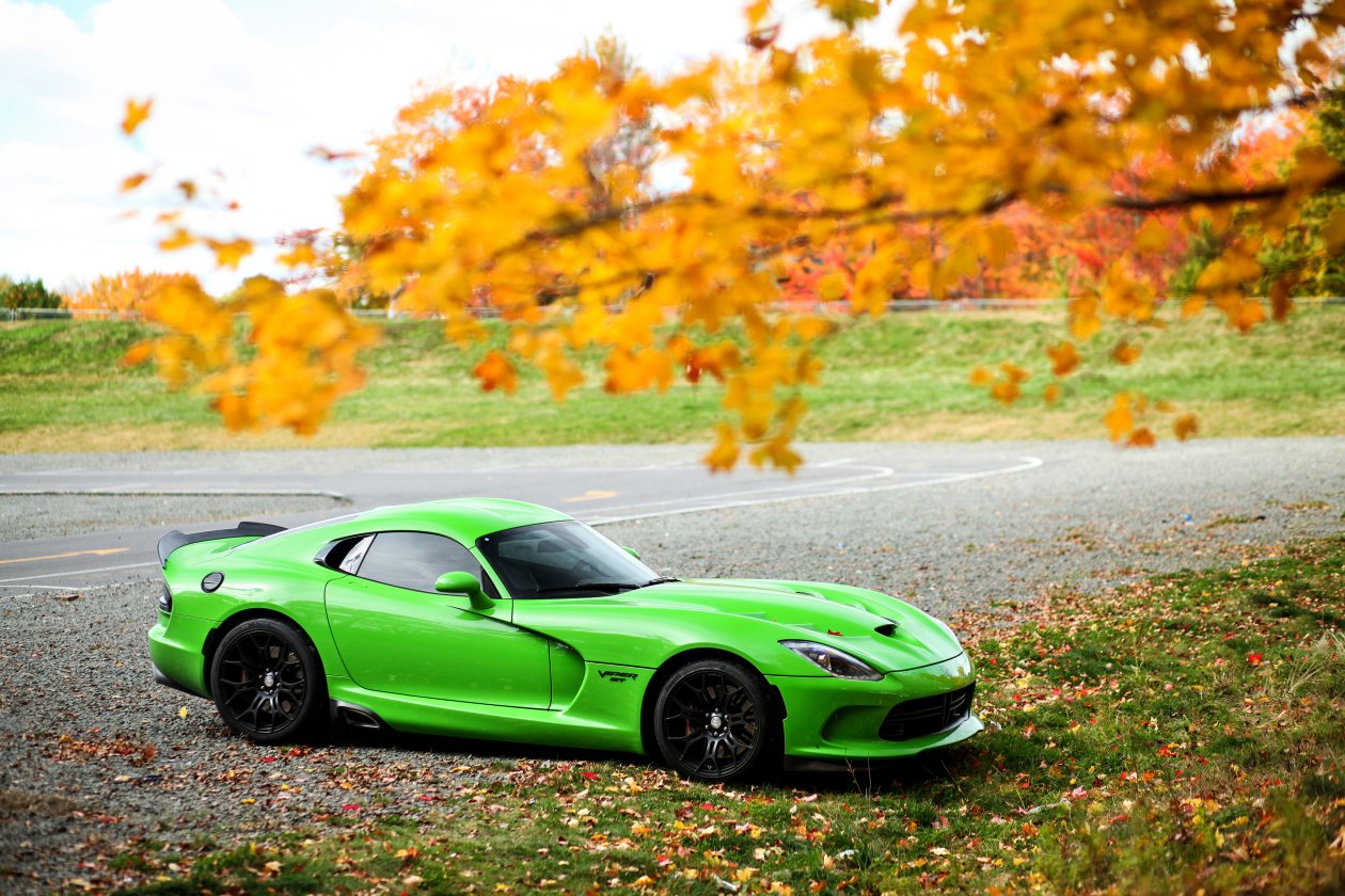 Green Dodge Viper GTC 4k