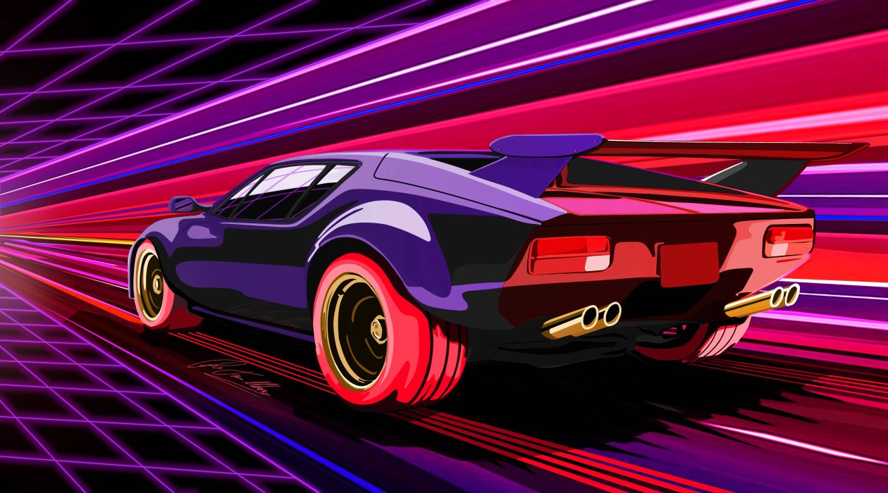 1980 Pantera Car Artwork