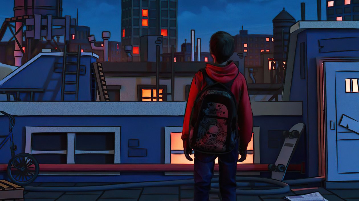 Out Of My Mind Boy With Backpack In Back 5k