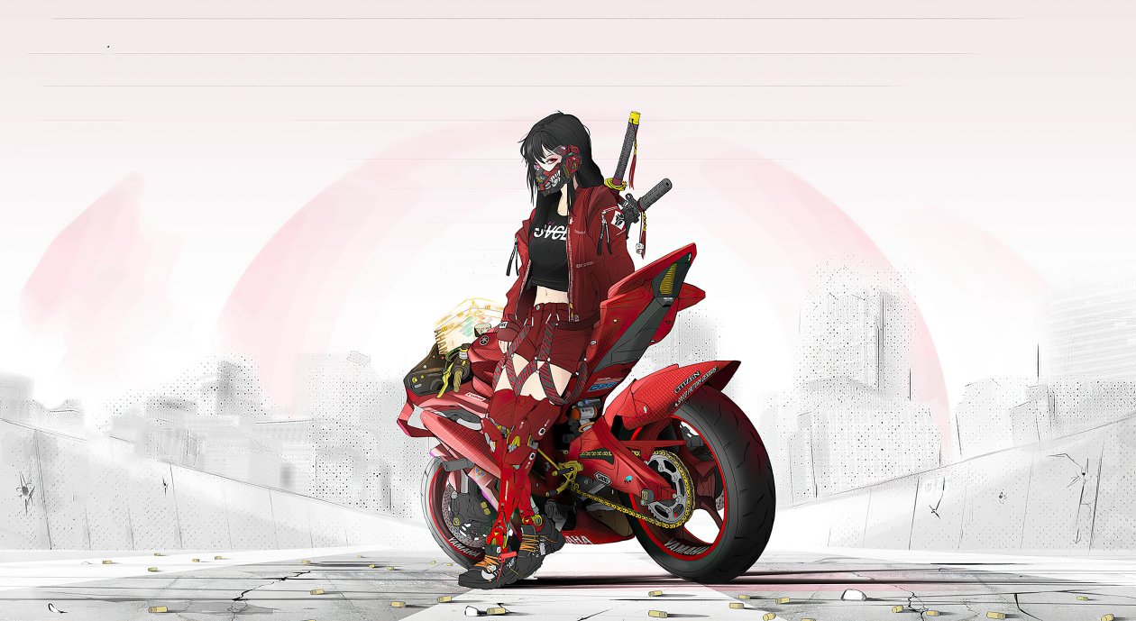 Cyber Punk Asian Girl 4k