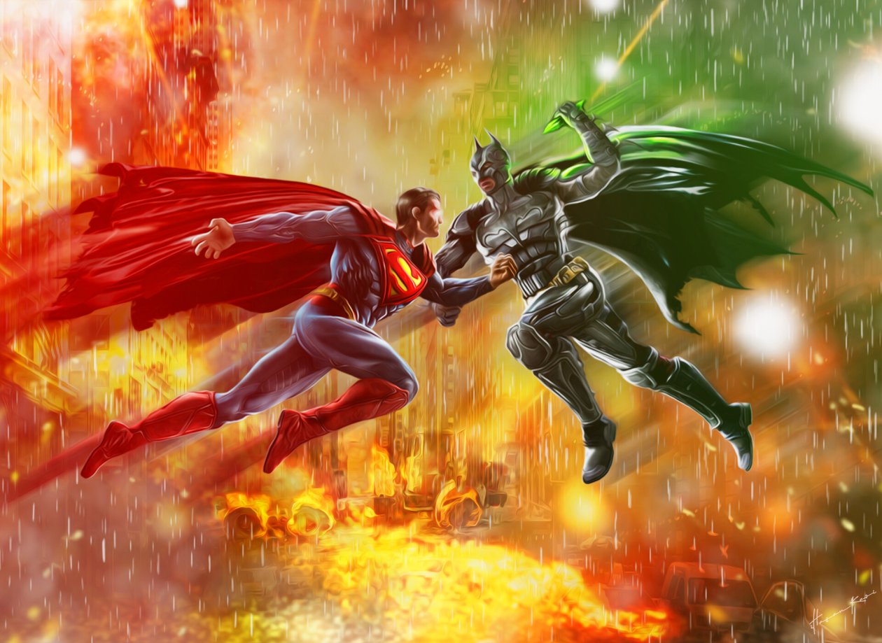 Son Of Krypton Vs Bat Of Gotham