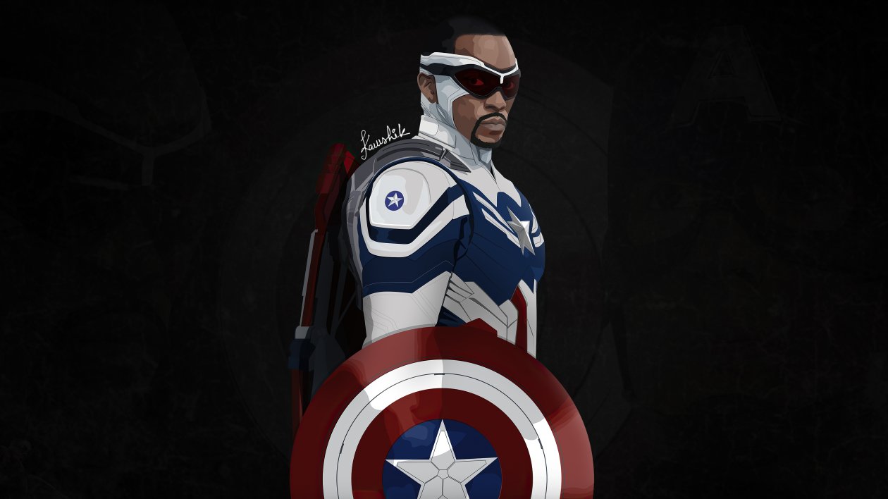 Captain America Sam Wilson Minimal 5k