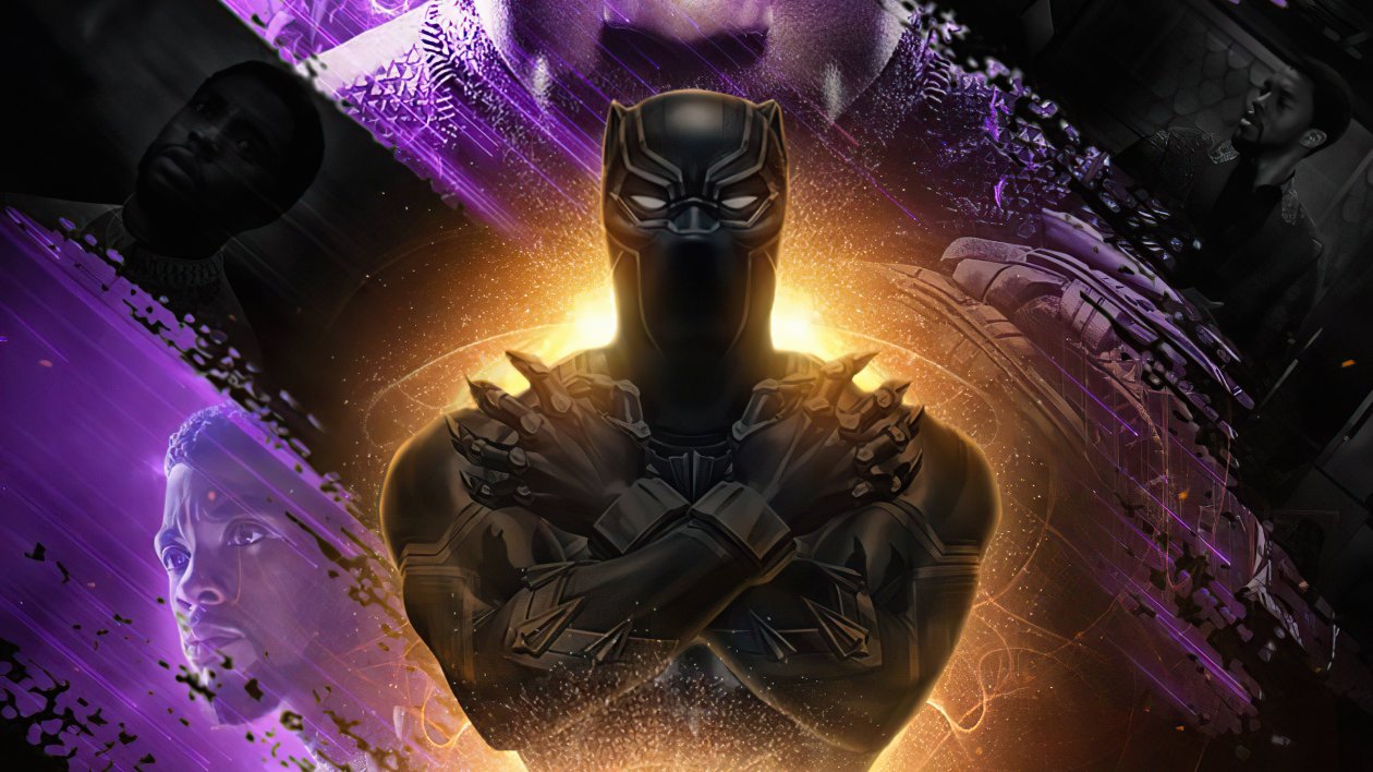 Chadwick Boseman Black Panther Fan Art 4k