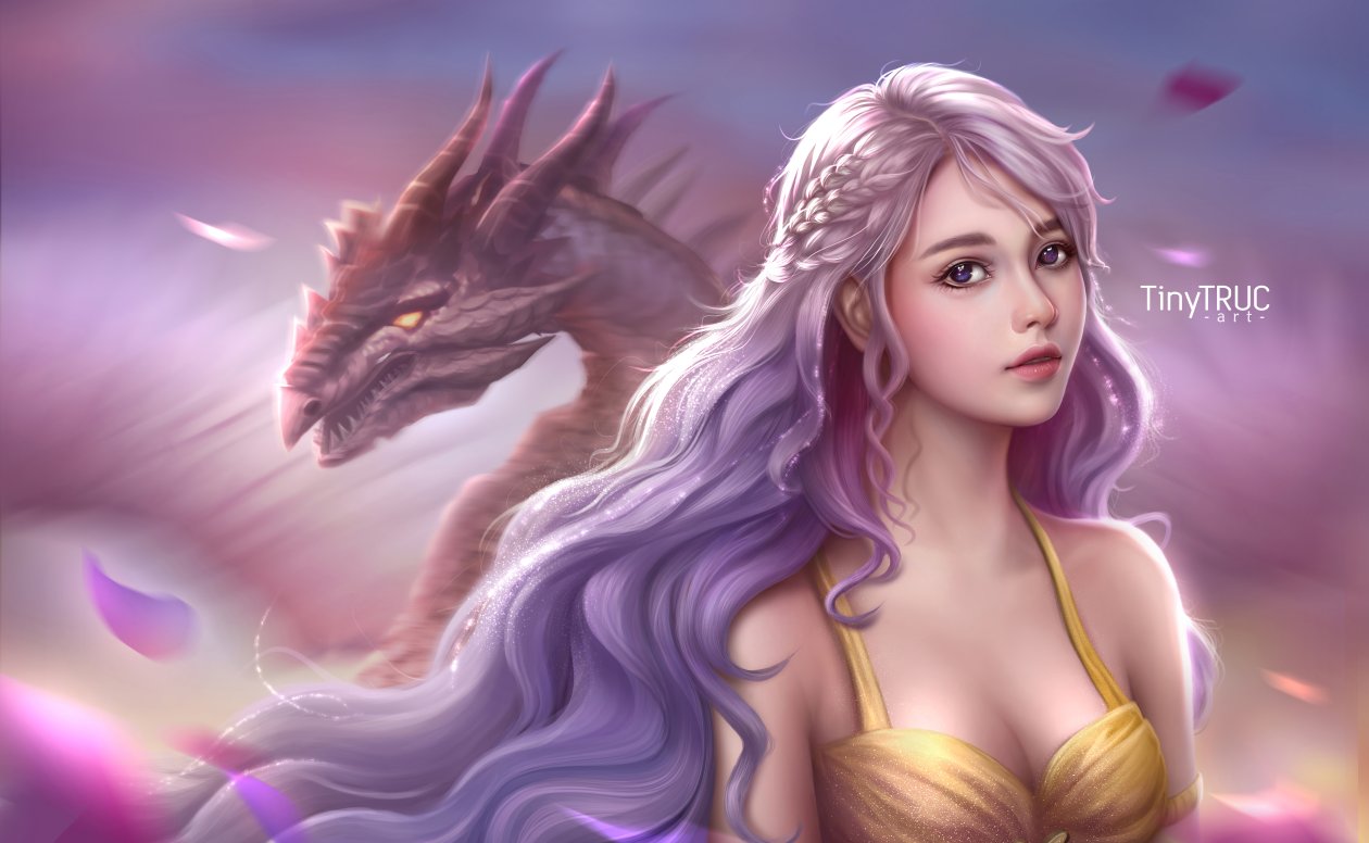 Daenerys Targaryen Fantasy Art 4k
