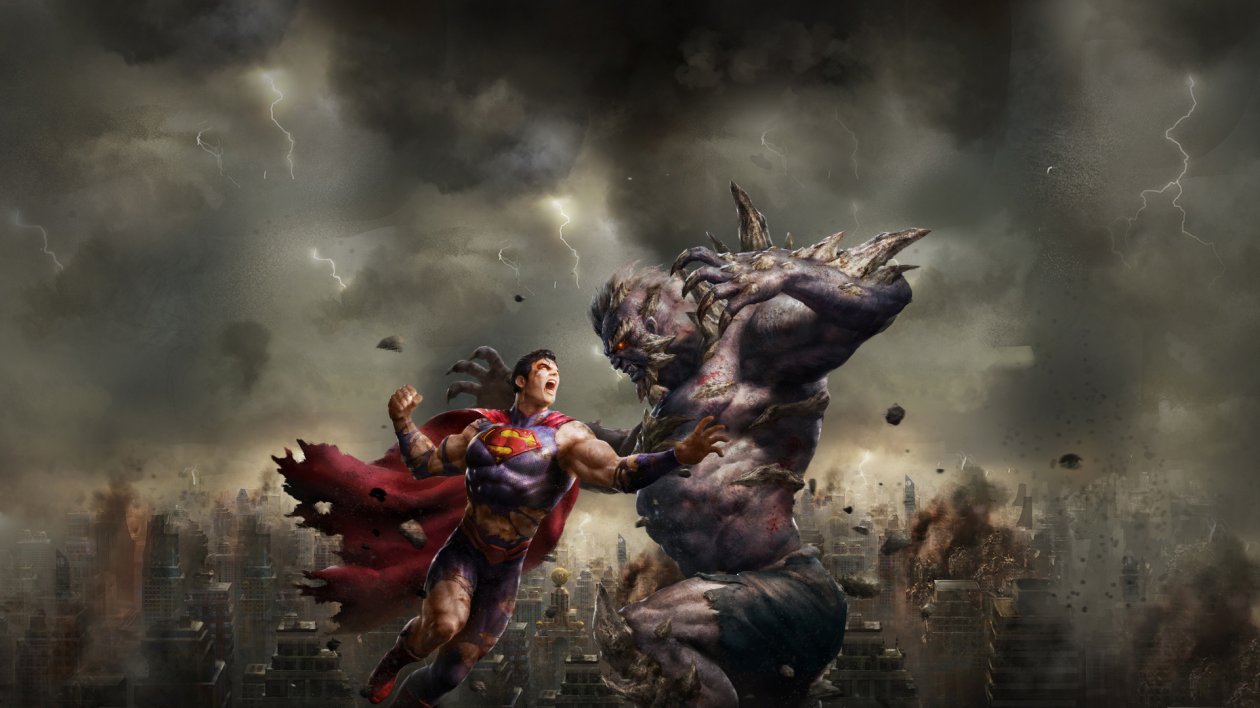Superman And Demon Art