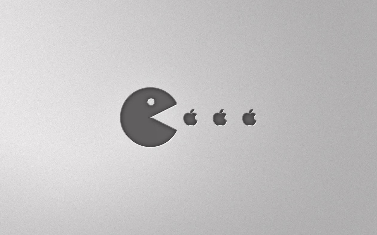 Pacman Apple Minimalism