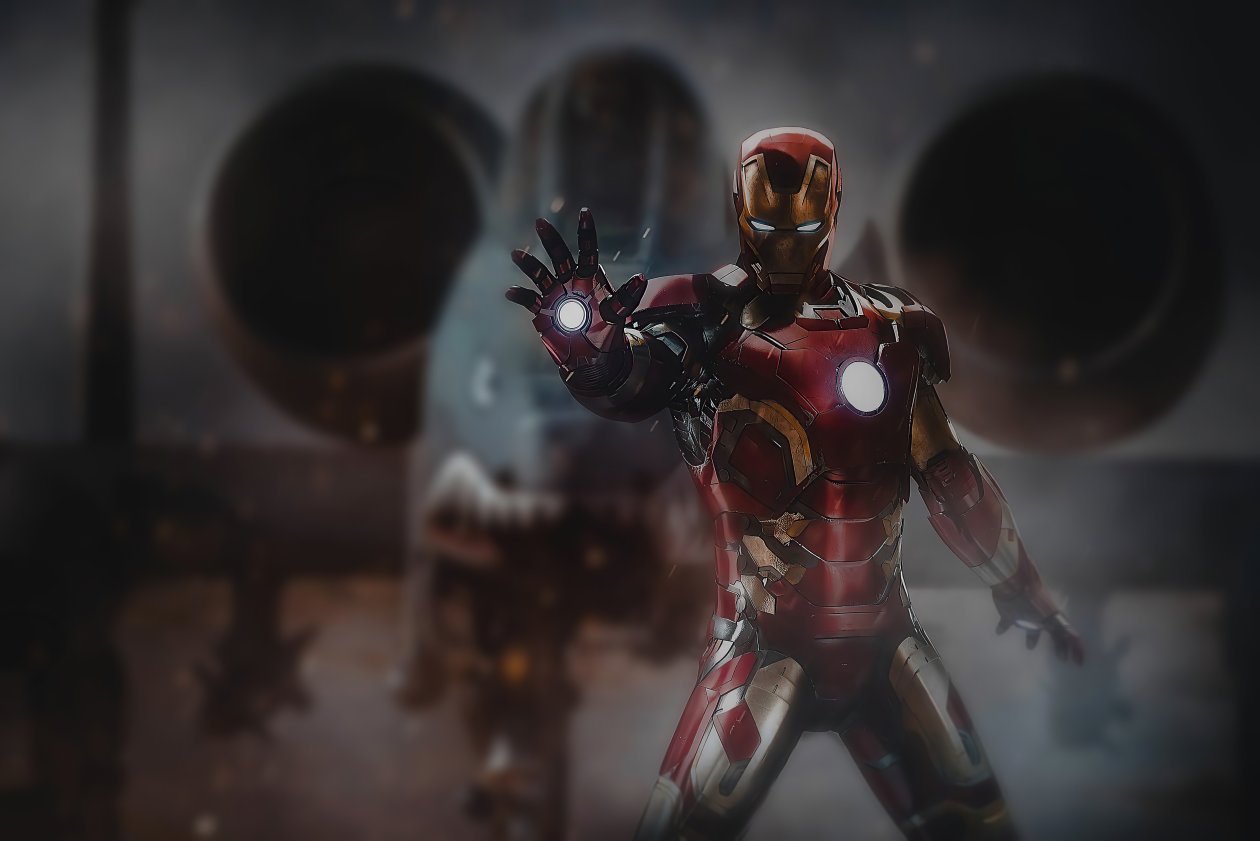 Iron Man Fire 4k