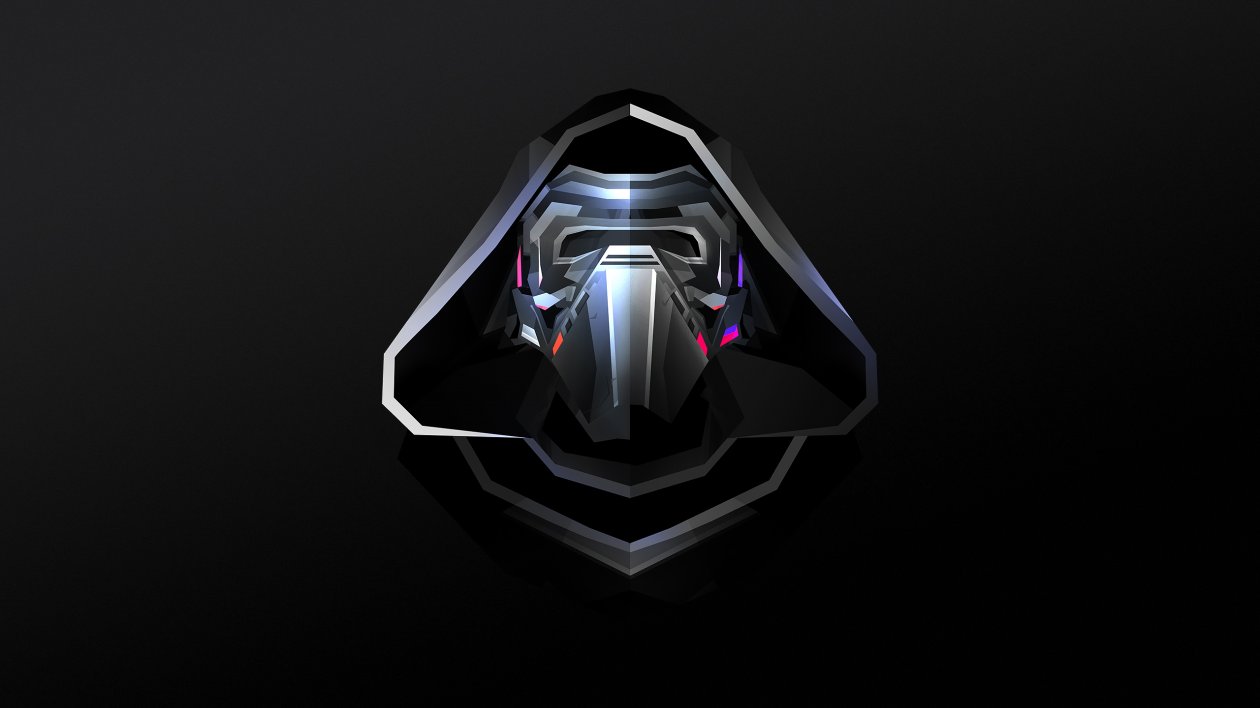 Kylo Ren Star Wars Abstract Facet