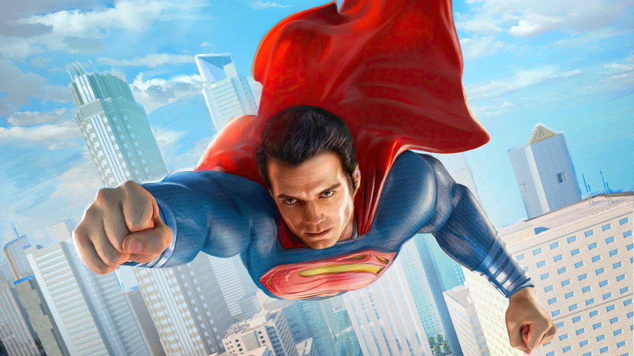 Superman In City 4k