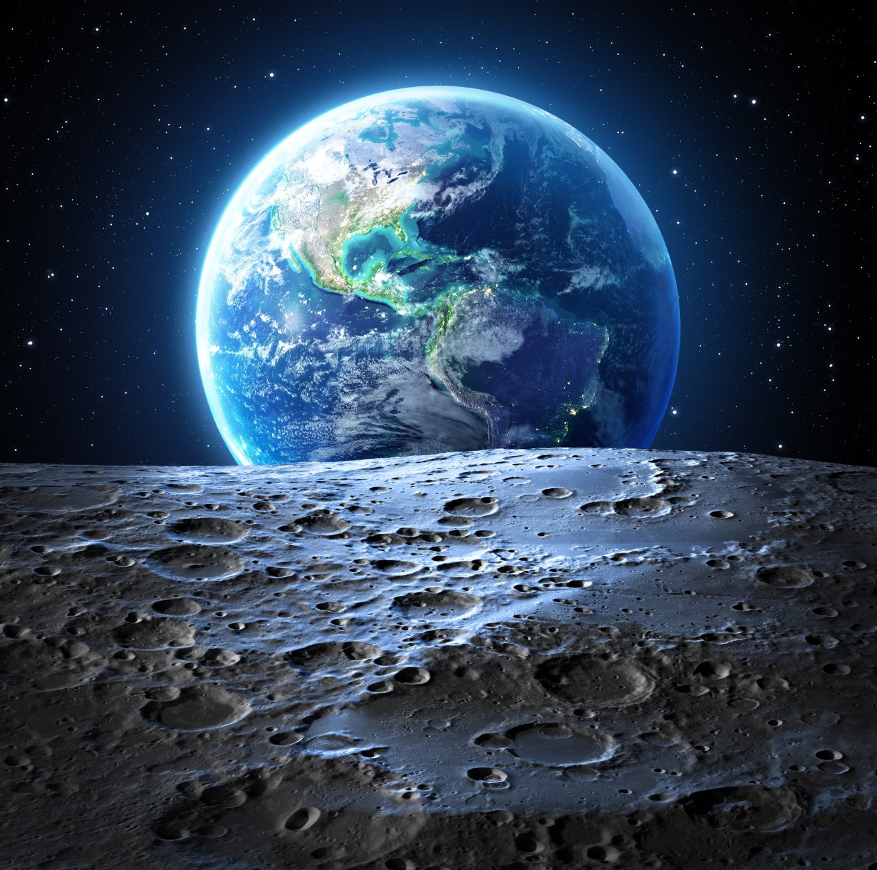 Earth Moon 4k