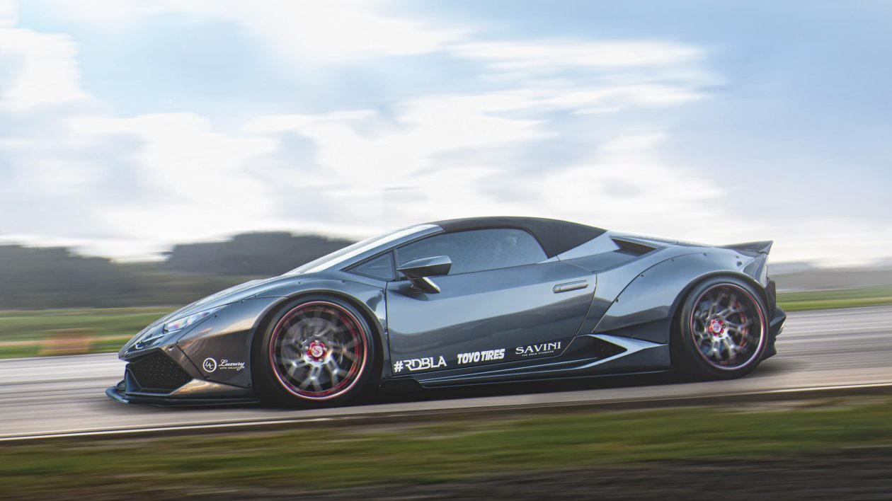 Grey Lamborghini Huracan 5k