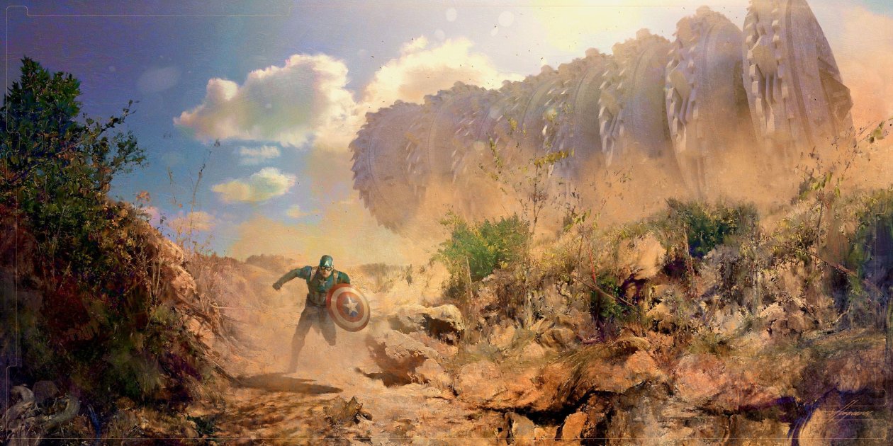 Captain America In Avengers Infinity War Concept Art