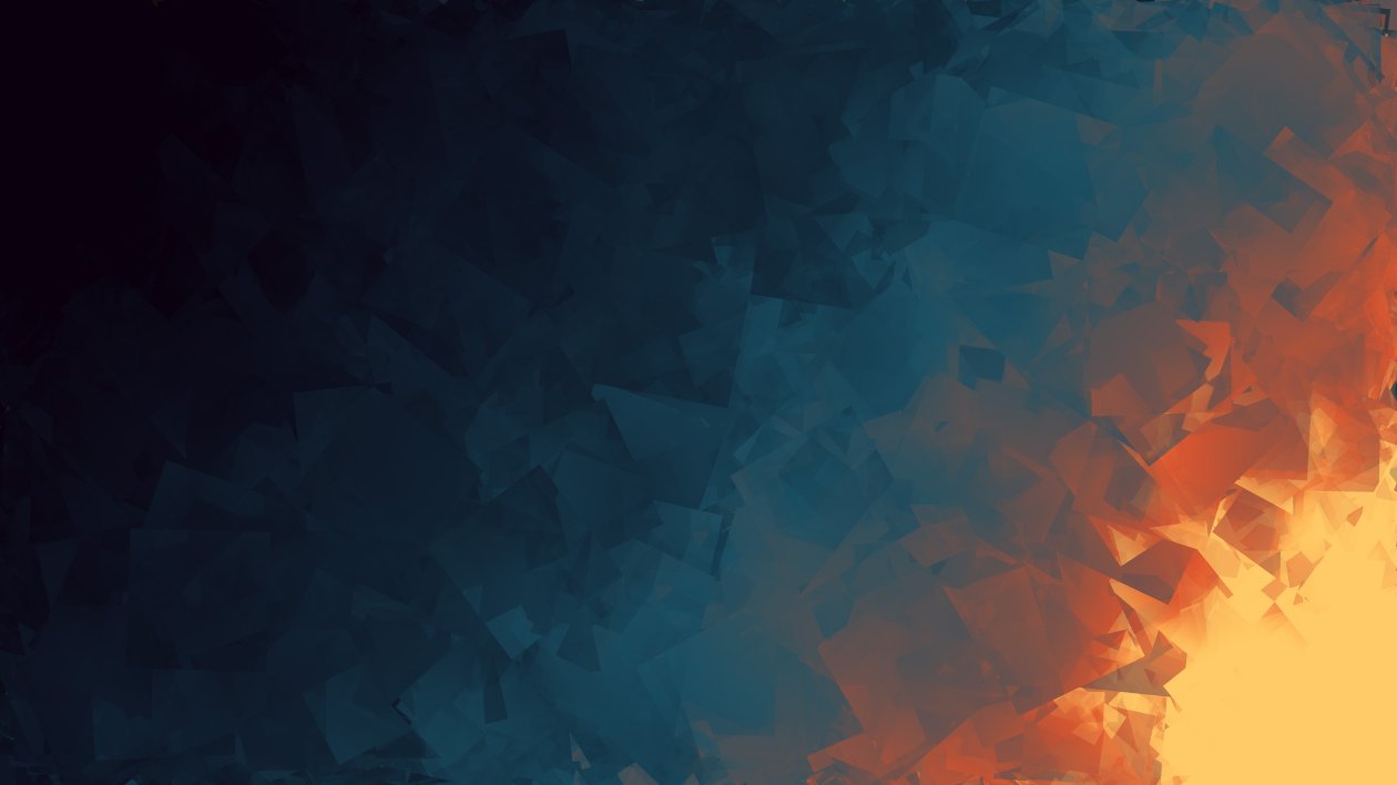 Blue Dark Yellow Abstract Artistic 4k