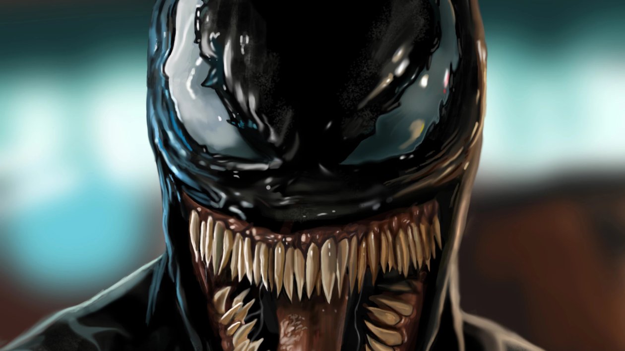 Venom Movie Closeup Art
