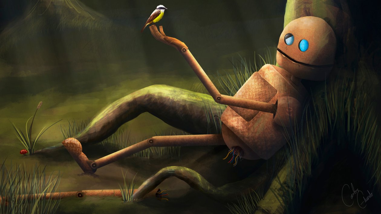 Lost Robot Illustration