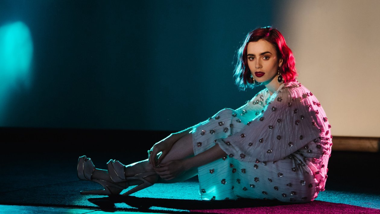 Lily Collins Glamour Photoshoot