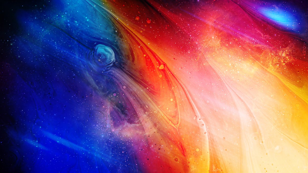 Space Liquid Abstract 4k