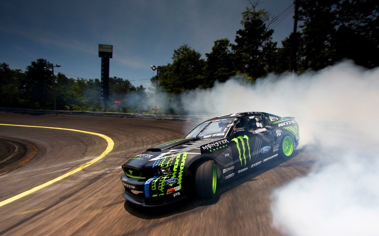 Ford Monster Drifting Smoke