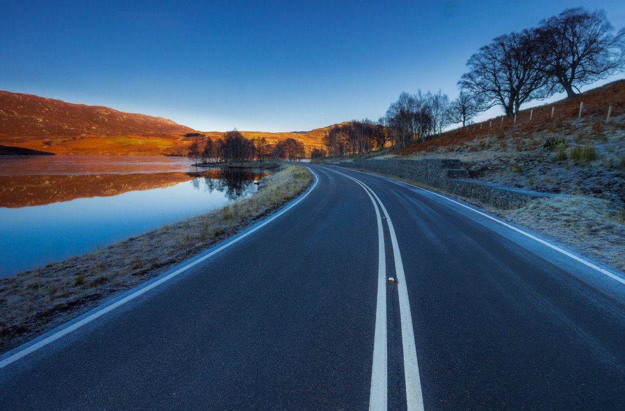 Asphalt Road Landscape