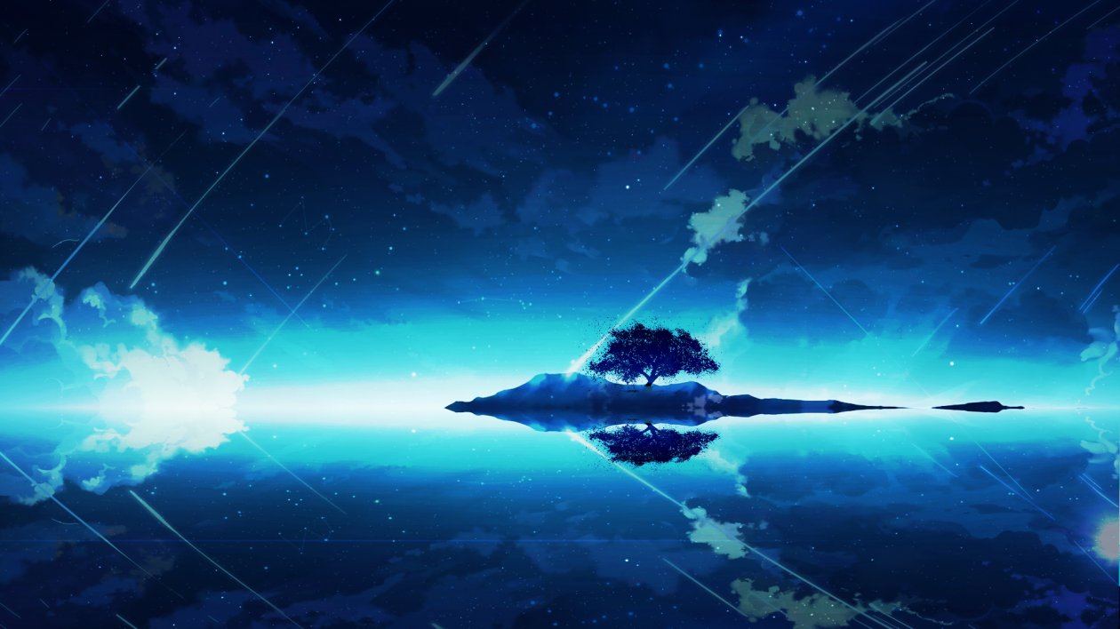Tree On Mountain Anime