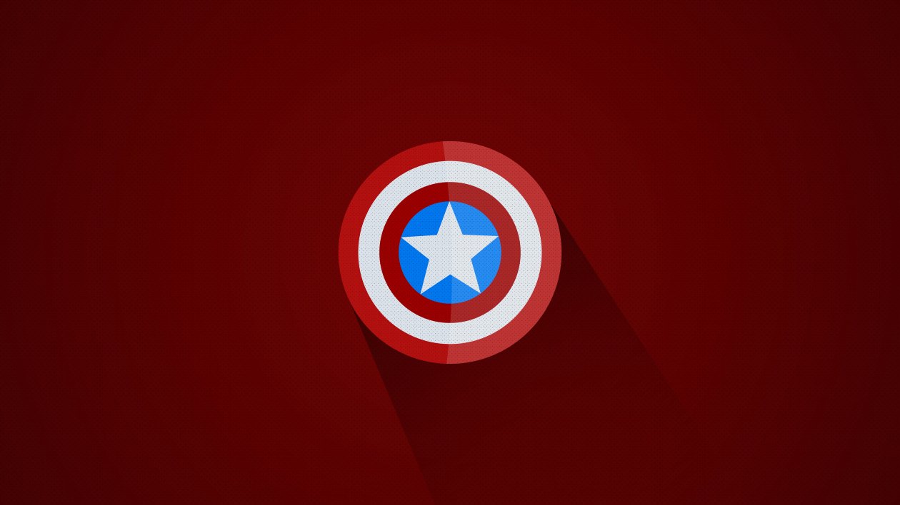 Captain America Minimal Logo 5k