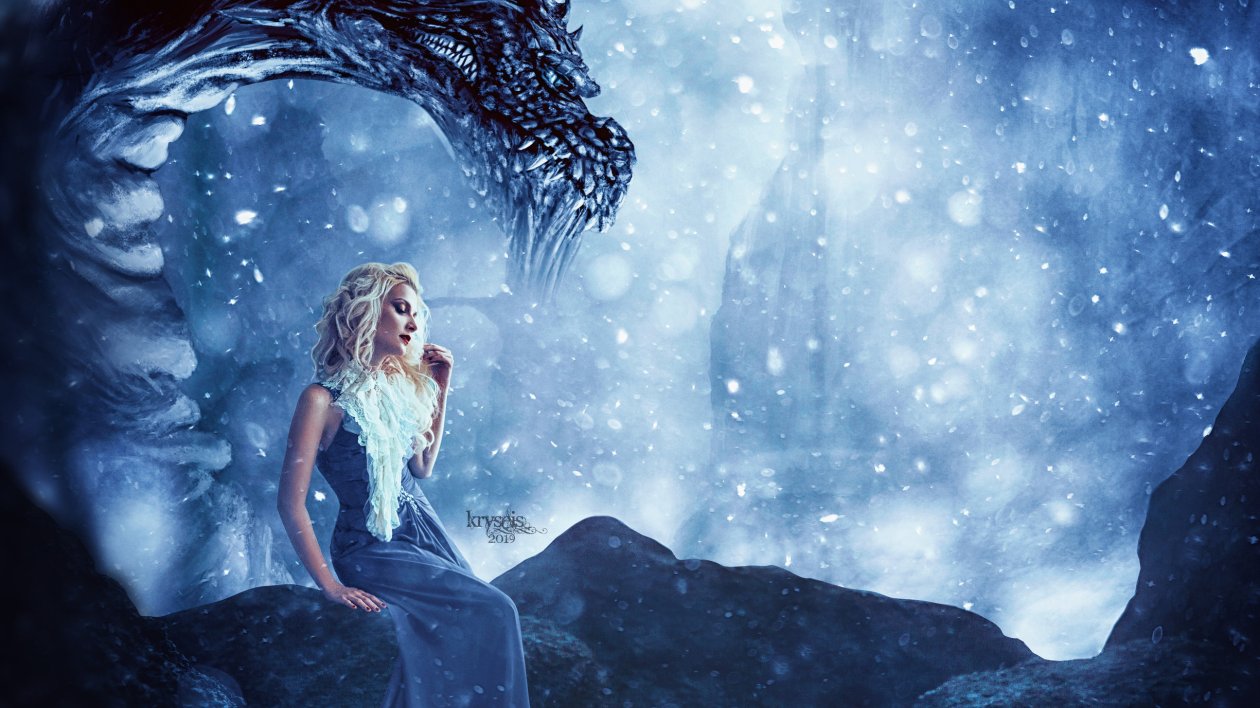 Daenerys Targaryen Dragon Fantasy Art