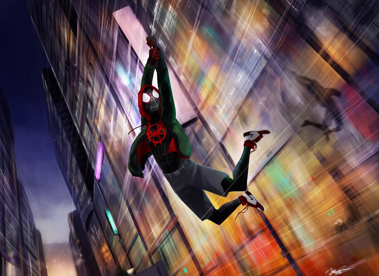 Spiderman Miles Morales Digital Artwork