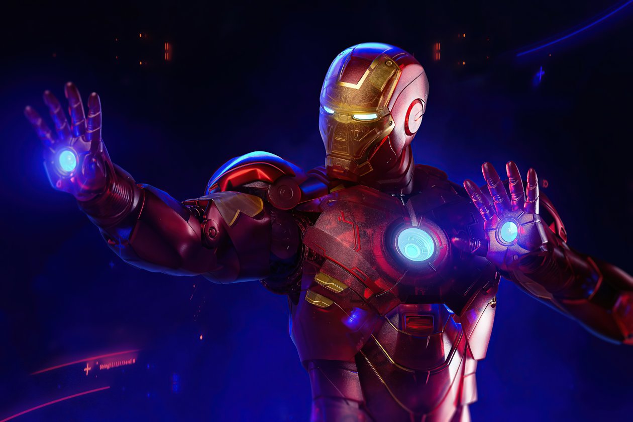 Holographic Iron Man 4k