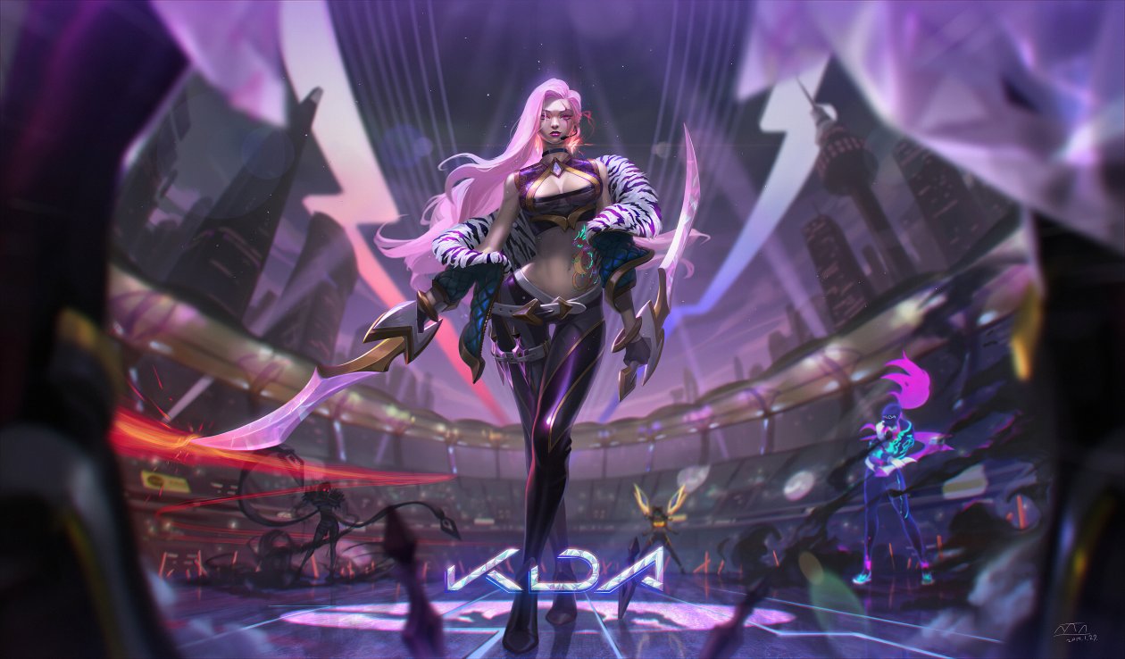 Kda Akali League Of Legends FantasyArt 4k