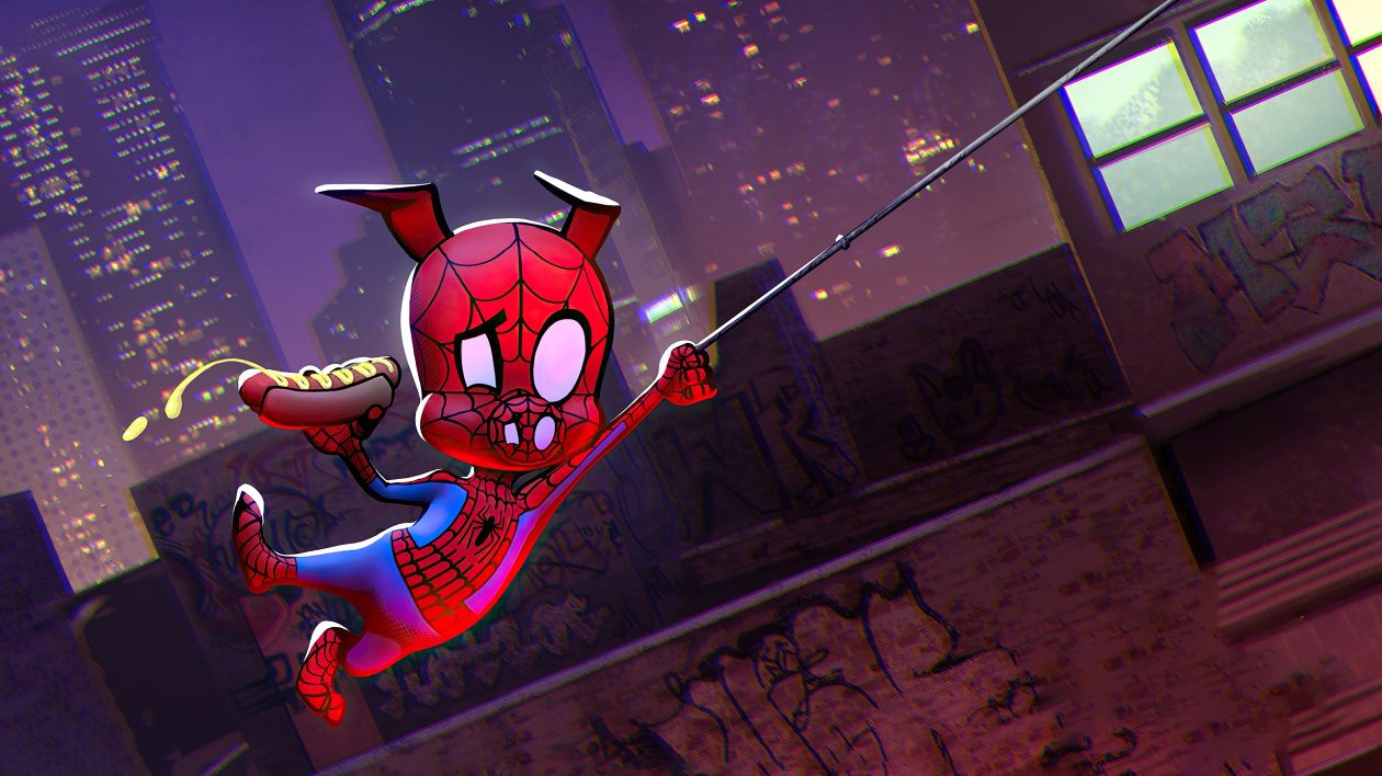 Spider Ham Illustration 4k