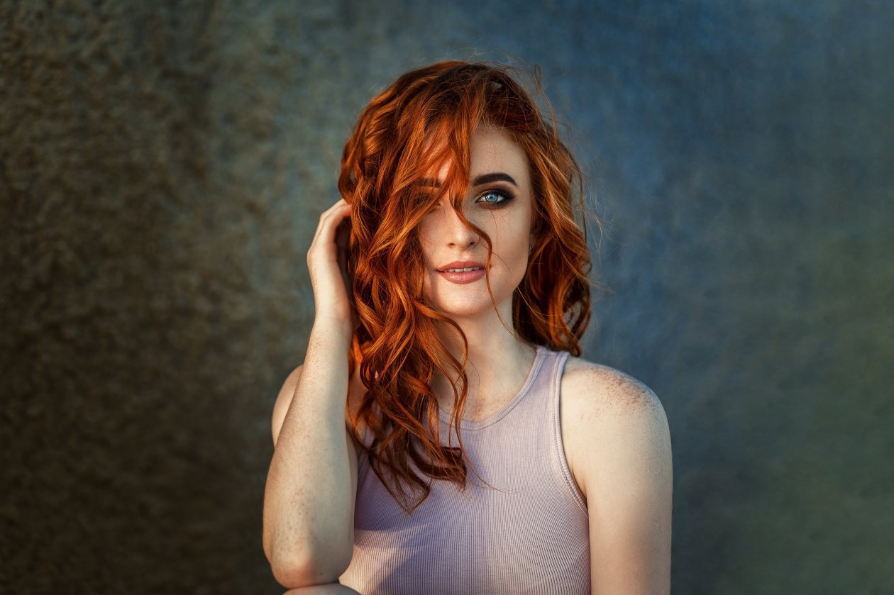 Red Head Beautiful Girl 4k