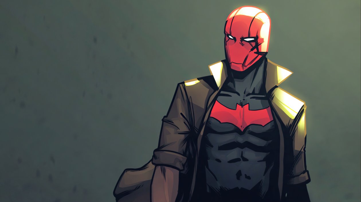 Red Hood Illustration 4k