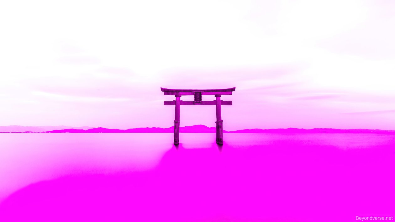 Shirahige Shrine Vaporwave