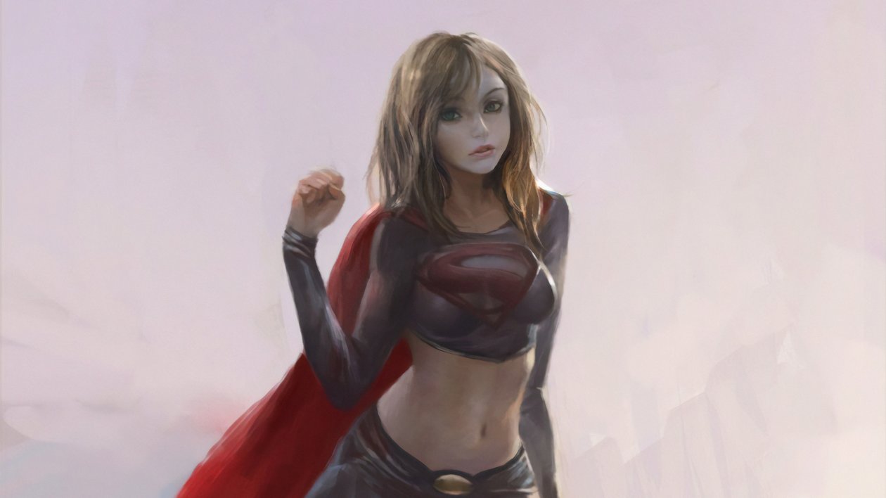 Supergirl Cute 4k