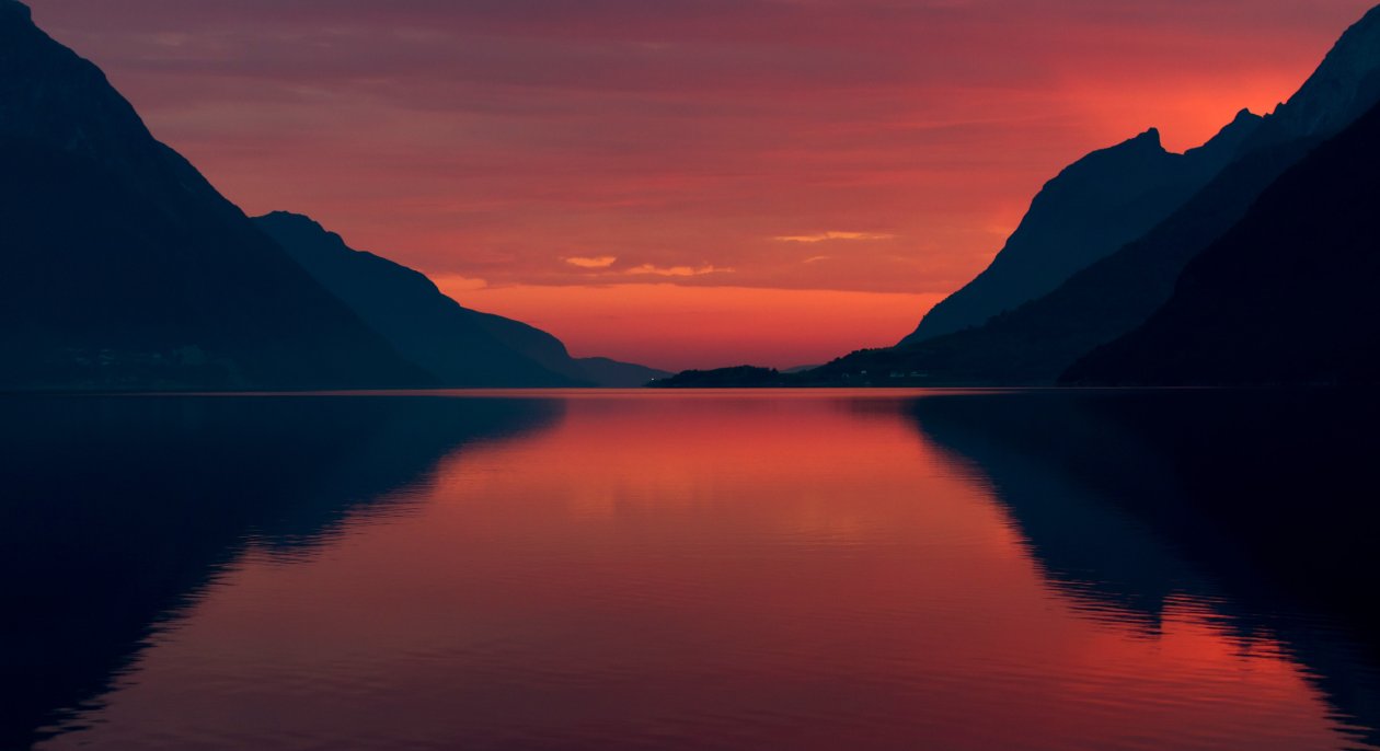 Beautiful Evening Landscape 4k