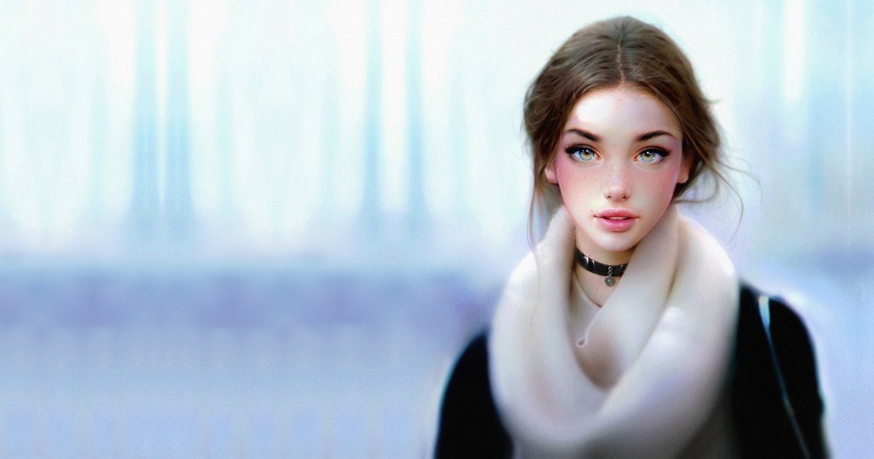 Artistic Girl Painting