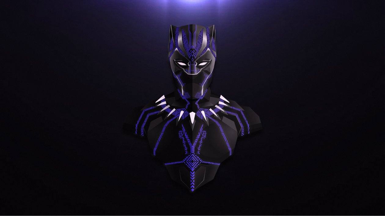 Avengers Infinity War Black Panther Minimalism