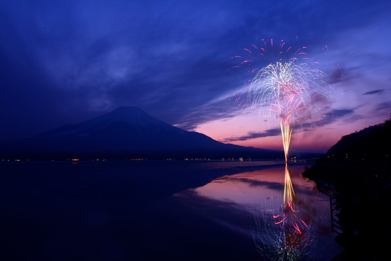 Mount Fuji Fireworks Japan 5k
