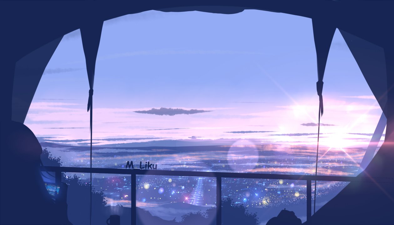 Scenery View From Window Anime 4k