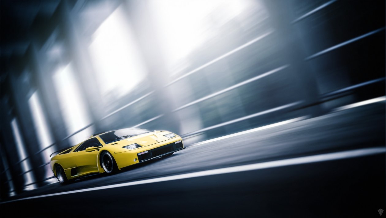 Lamborghini Diablo In Motion