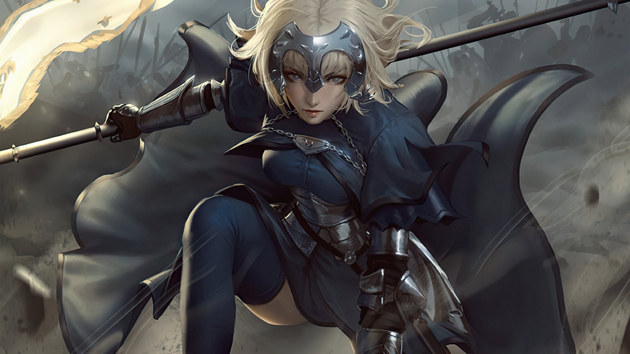 Warrior Anime Girl Art 4k